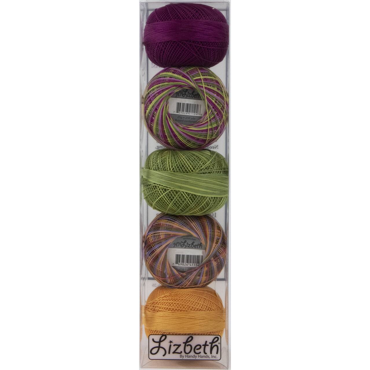 Handy Hands Lizbeth Garden Cordonnet Cotton Thread Pack, Size 20